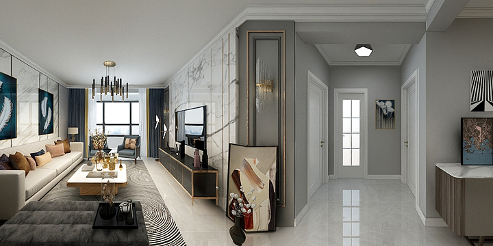 设计师杨小杨-金沙110平-装修设计方案