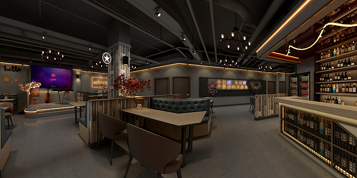 会画图的设计师-烧烤店-装修设计方案