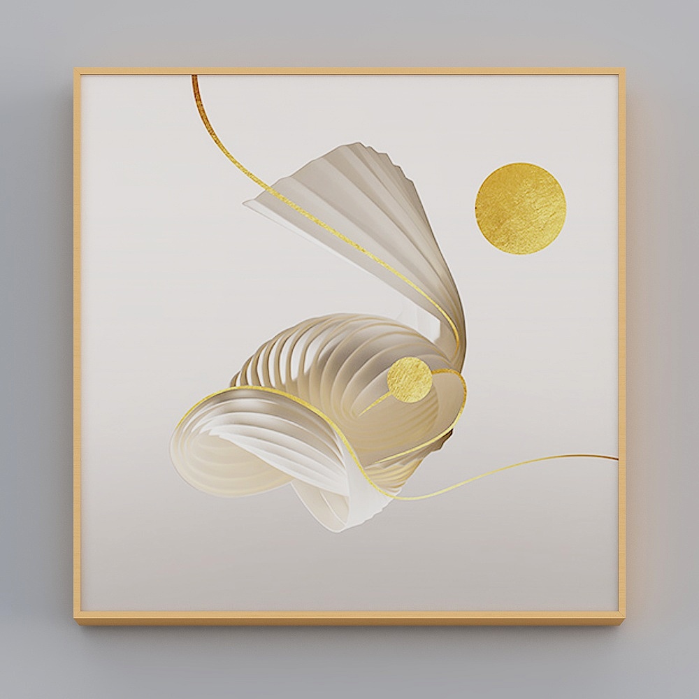 快乐工坊-现代风-轻奢客厅沙发背景装饰画-锋芒共舞