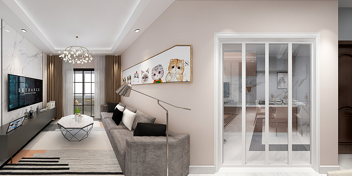 达州市越华装饰工程有限公司-锦云府B7户型-装修设计方案