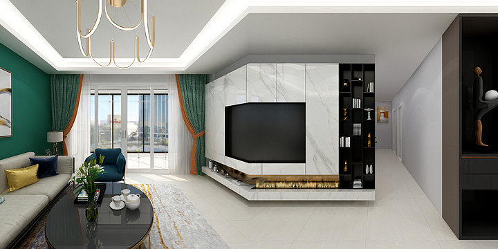 邓一超-时代柏林144m2吴总墙面方案-装修设计方案