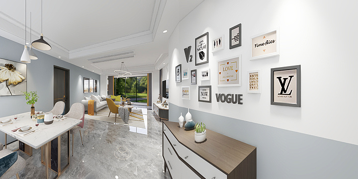 华宁装饰设计师李为-紫悦府胡美女-装修设计方案