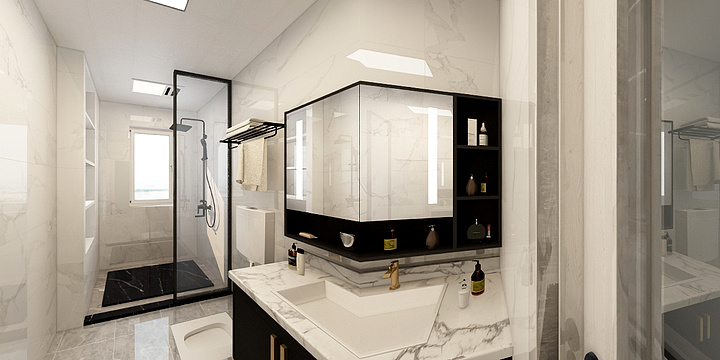 顽石张波-阅翠府王先生现代轻奢风格设计-装修设计方案