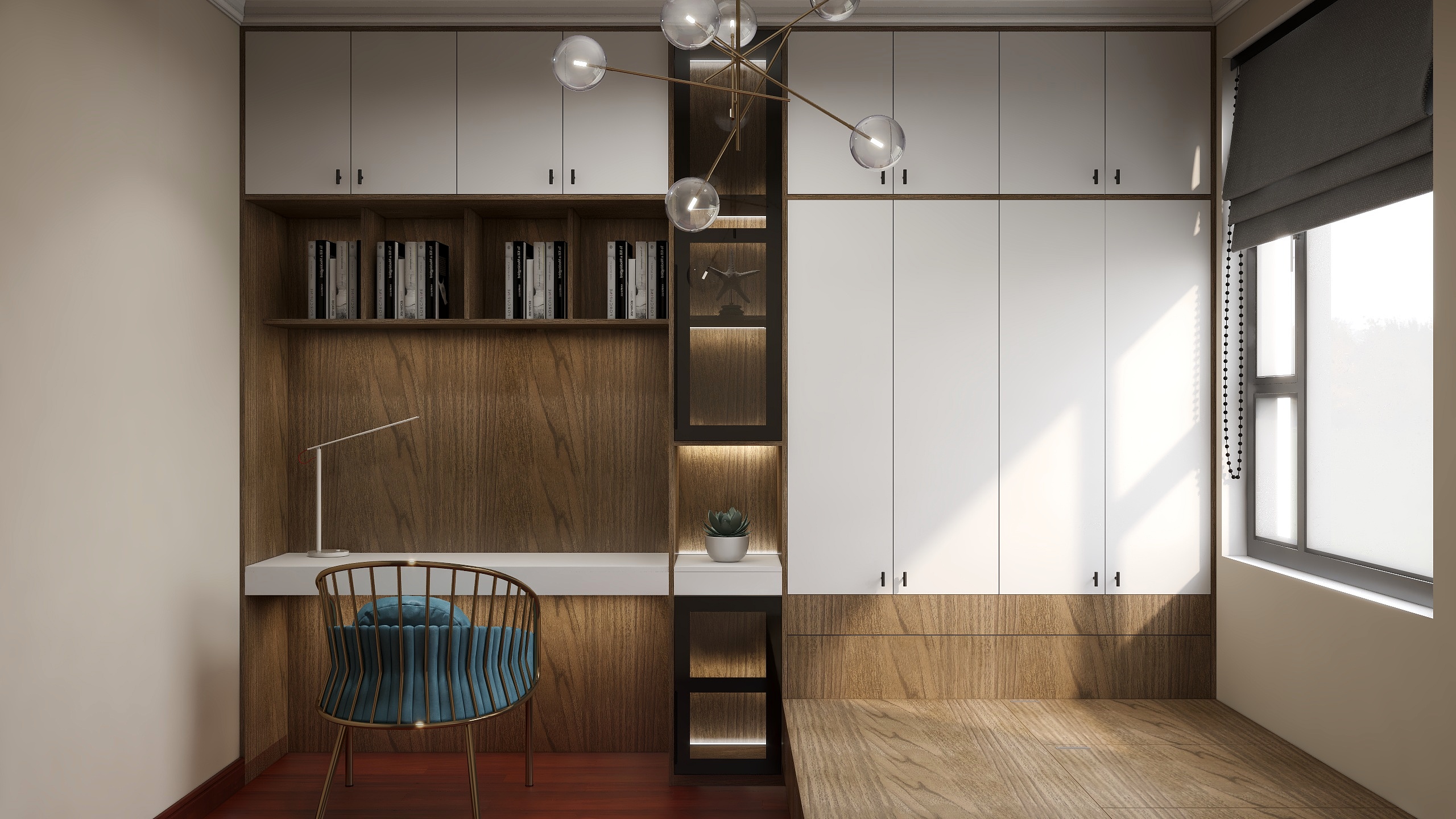 非雨设计-恒大御府书房-装修设计方案