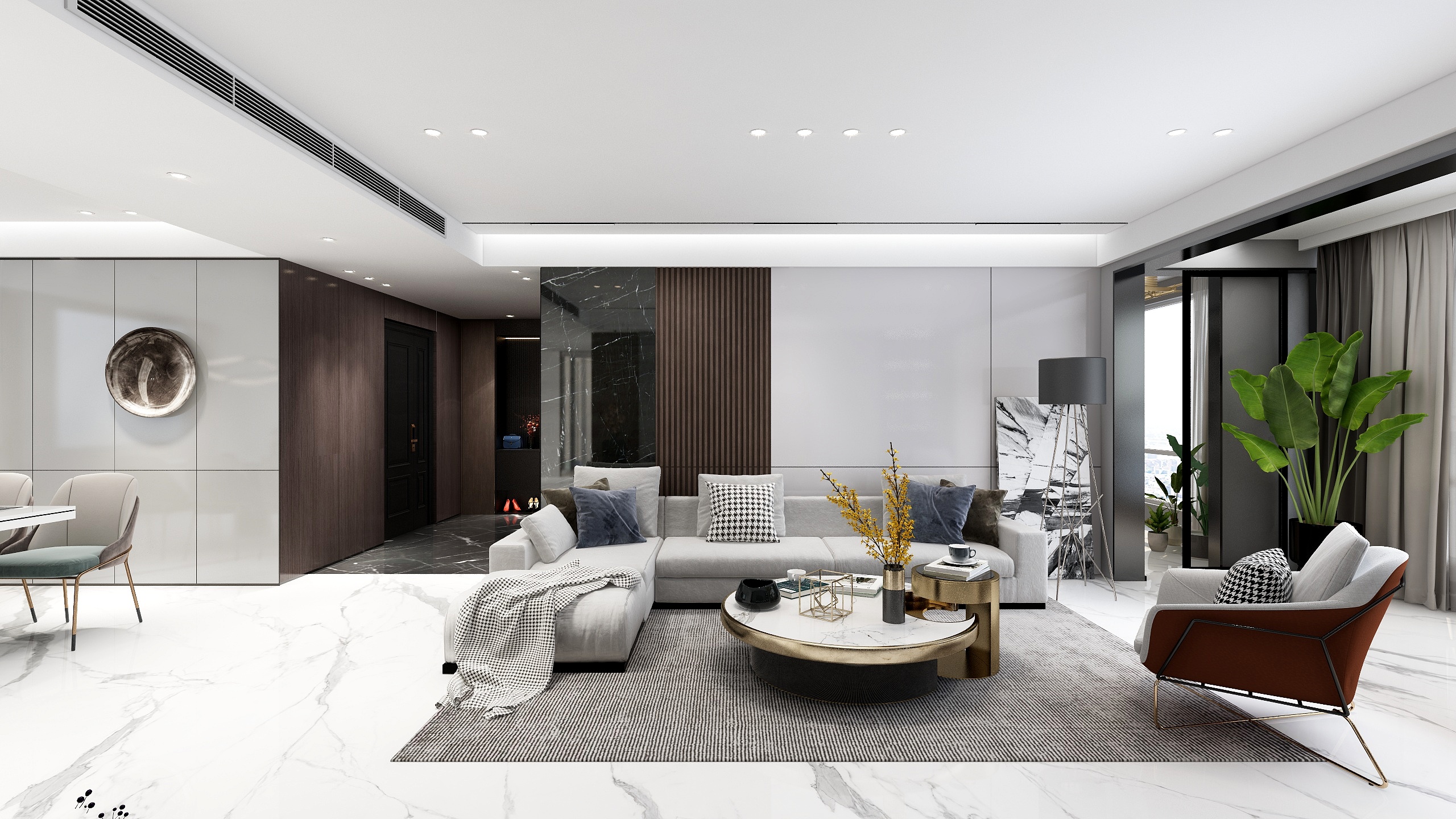 张鹏DESIGN-187平方现代四室两厅-装修设计方案