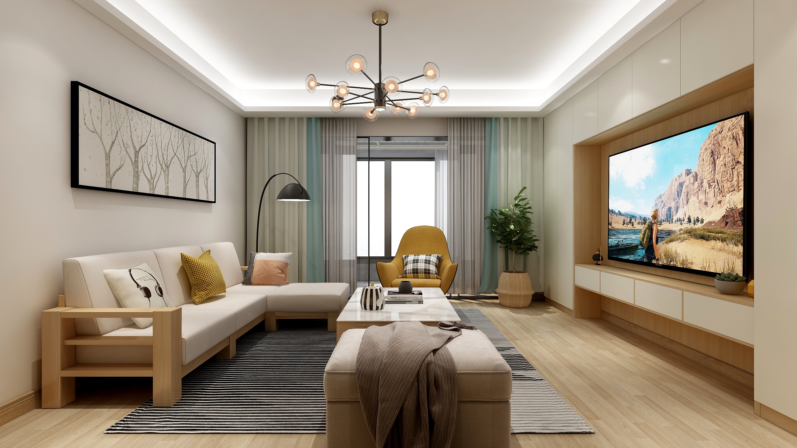 雅臣装饰设计-现代-永丰新村装修效果图