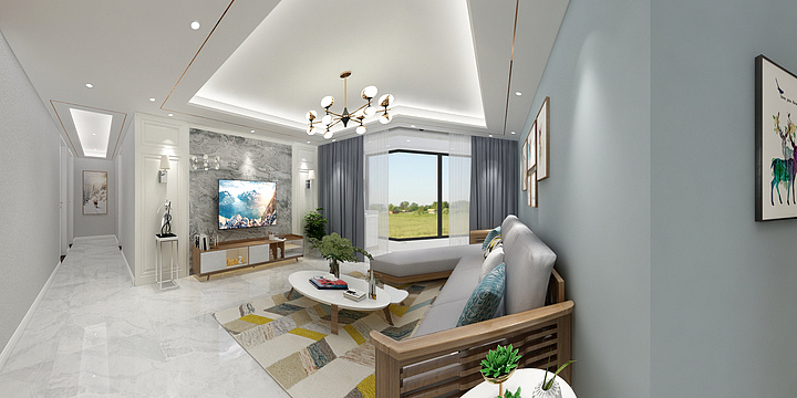 苏州张李城诺贝尔新区店-青灯----北欧风格-装修设计方案