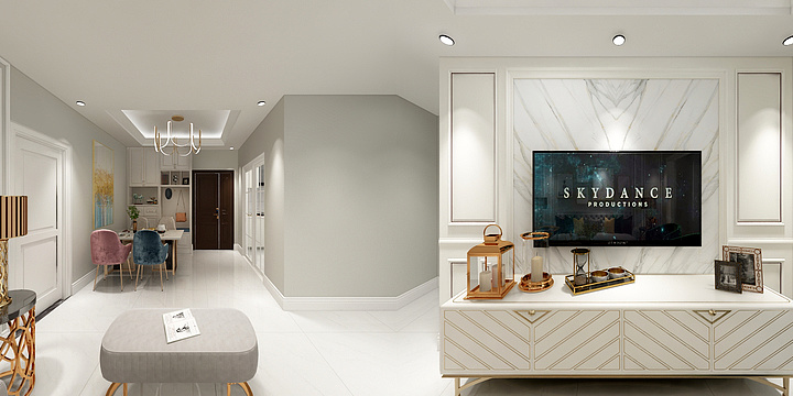 家装设计师滨海新区-唐望府二期84平米-现代-装修设计方案