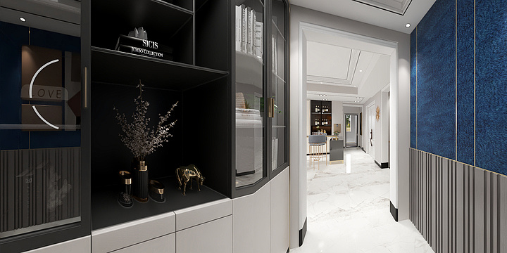 威海博纳装饰-海泰现代轻奢-装修设计方案