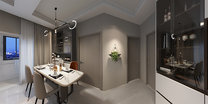 陈晨17710887629-瑞和园89.50㎡B户型3室2厅1卫-装修设计方案