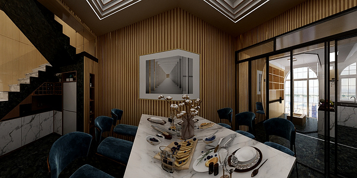 洛幔尼木作设计师秦忍超-3层别墅全案设计-装修设计方案