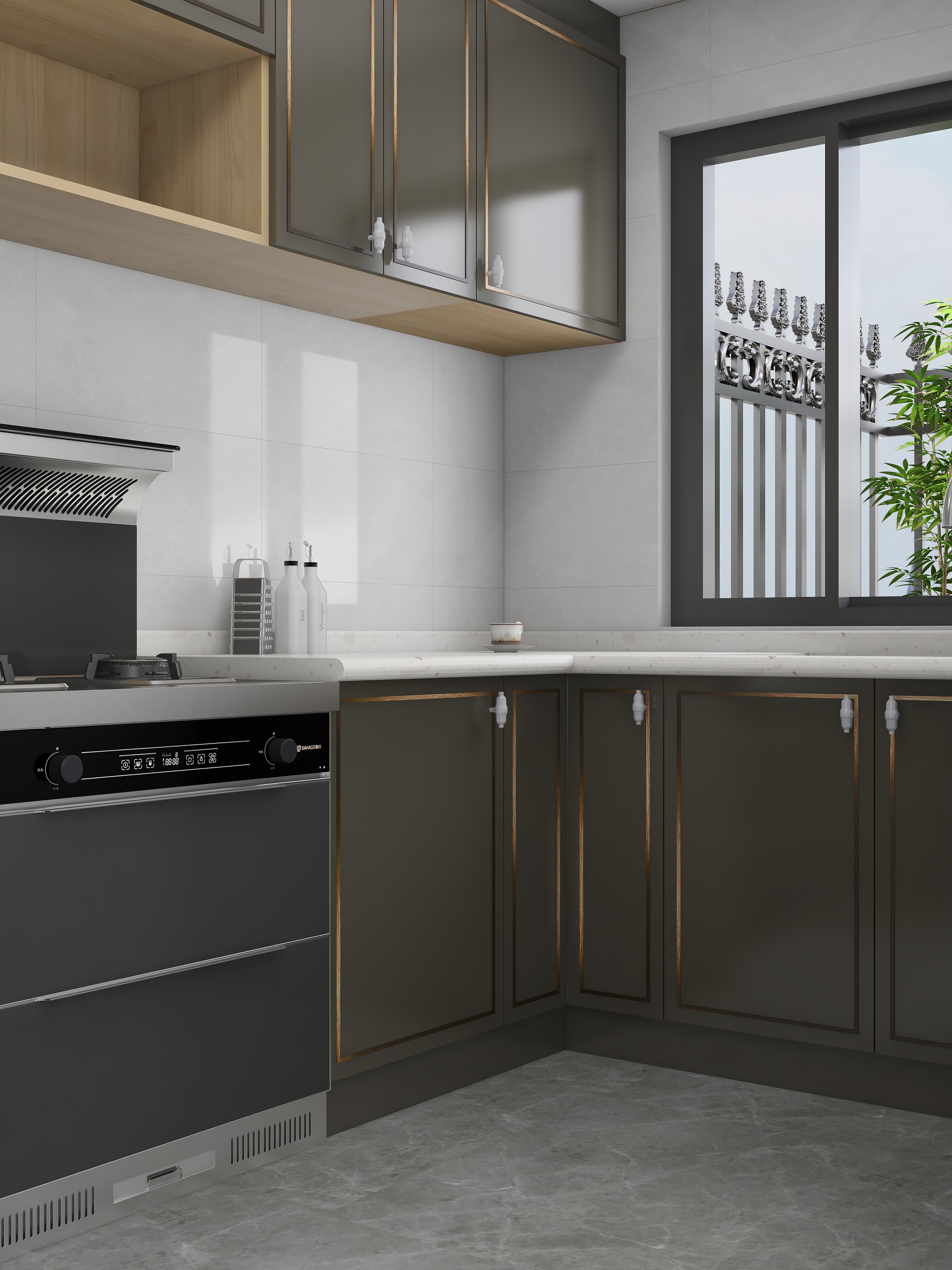 柏霖设计TZaX-贵州安顺家喻五洲四房两厅两卫装修效果图