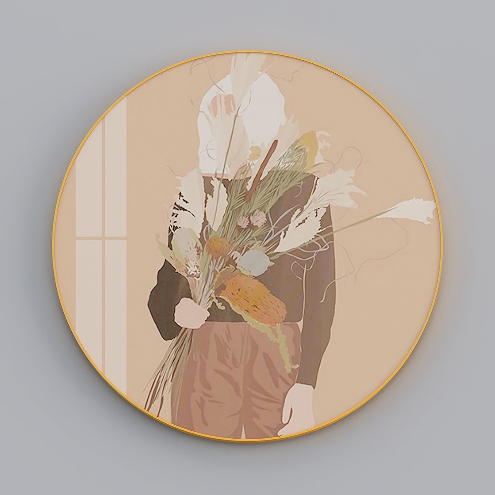卓益-现代风-文艺摩登客厅装饰画-陌上歌
