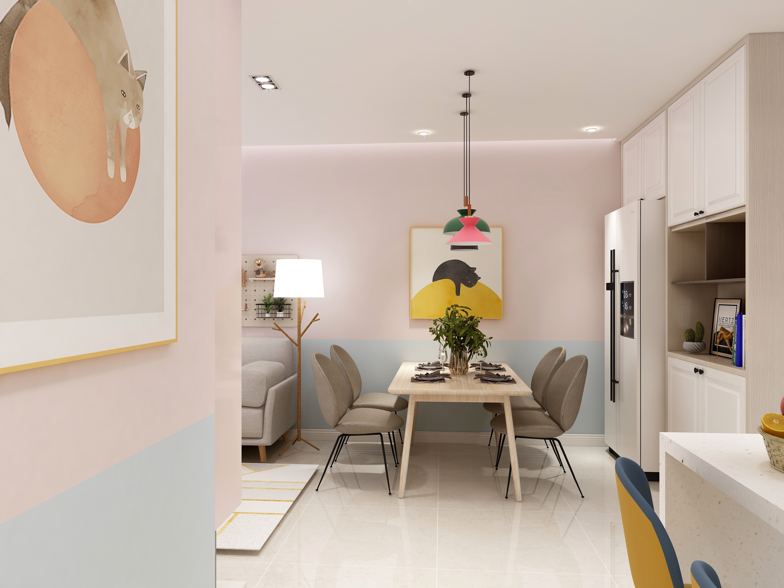 一生靓装饰张成梁-德信海德公园83.00㎡A2’3室2厅1卫1厨-装修设计方案