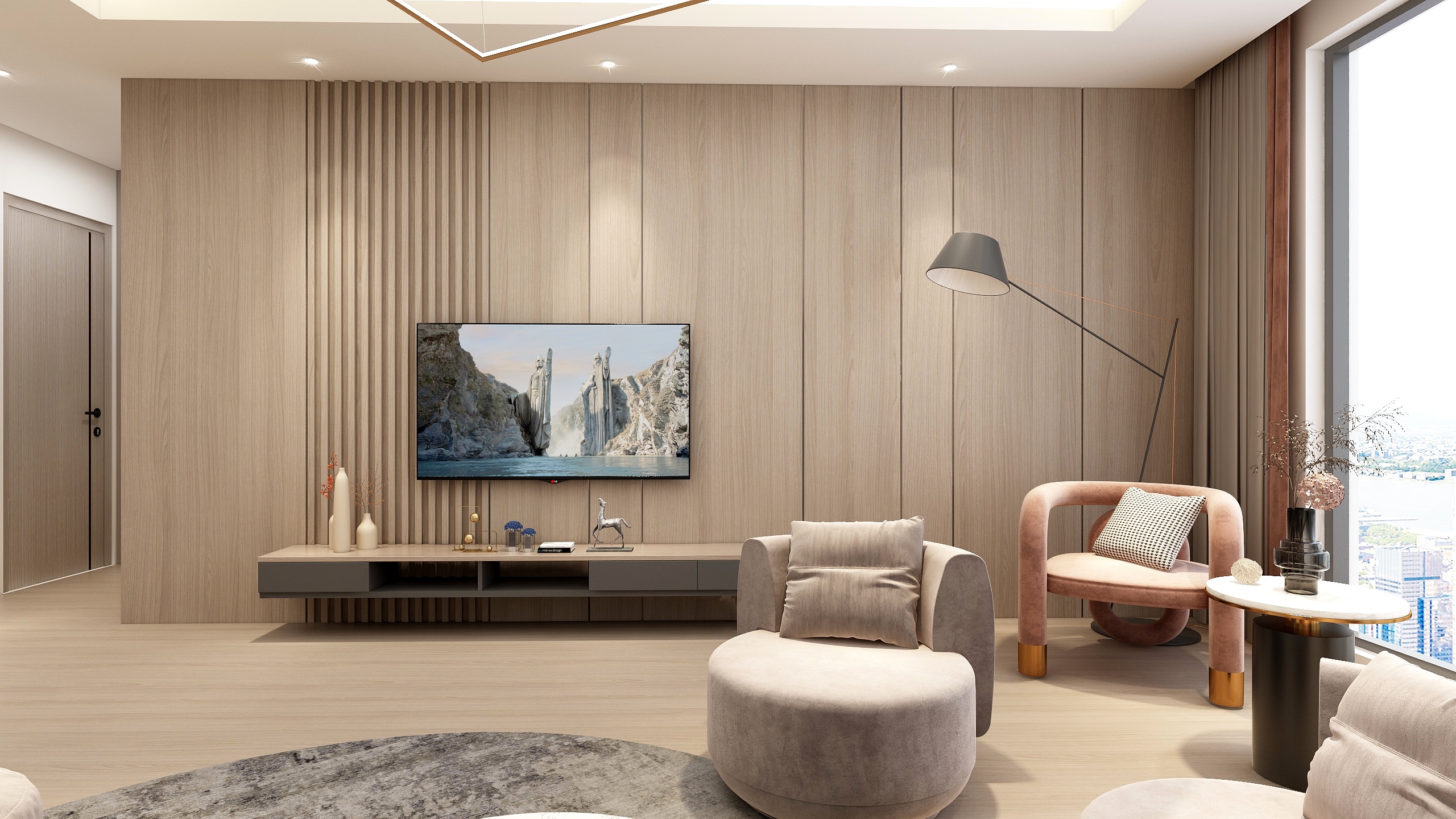 张健刚-现代简约装修效果图