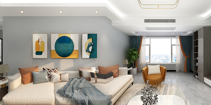 设计师-王淼-富兴玺园简约轻奢风-装修设计方案