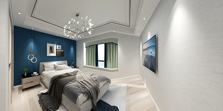 红宝石墙布软装-中央乐城18-雅居-装修设计方案