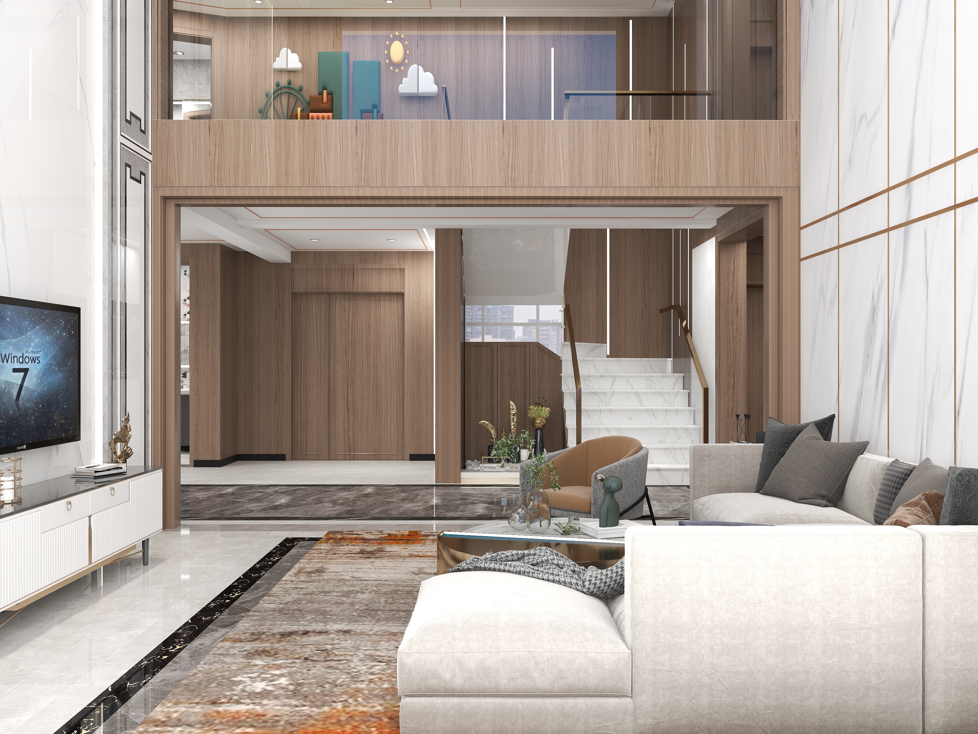 R李冉-【300平别墅】——气质马上上来了装修效果图