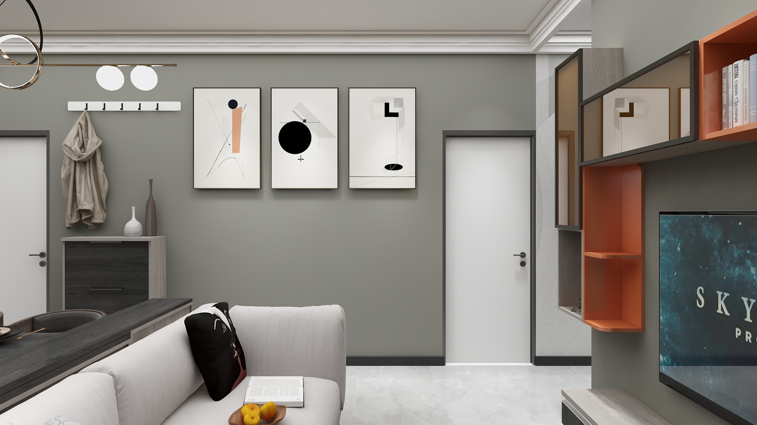 Mister朴-瑞和园89.50㎡B户型3室2厅1卫-装修设计方案