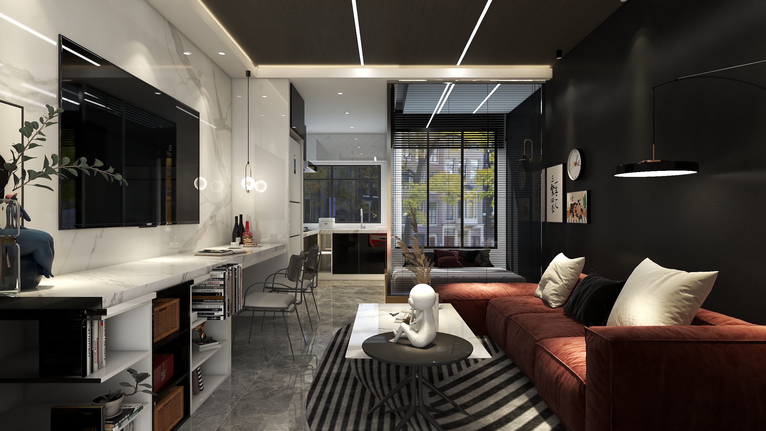 不姓陆的lupE-小户型现代风格装修效果图