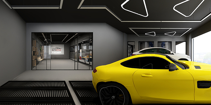 易洁11-翼马汽车养护中心-装修设计方案