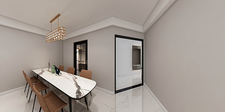 莹莹设计-A87㎡-现代轻奢-南湖滨江-装修设计方案