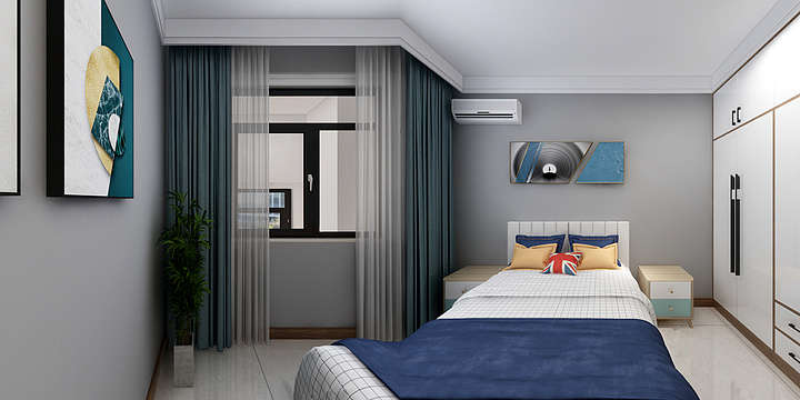 鼎盛装饰1-青州市王母宫D区13#2单元301户型图-装修设计方案