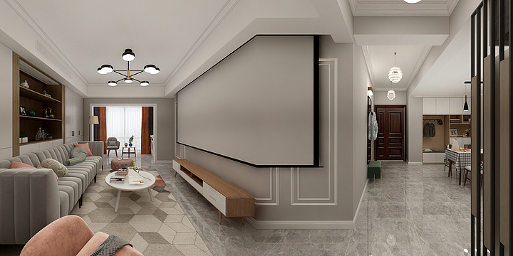 千夜丨设计-二七新江岸生活广场童女士雅居-装修设计方案