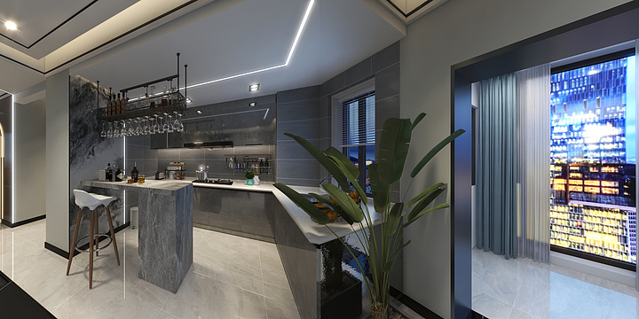 Masterzl张-君悦华府户型143现代风格-装修设计方案