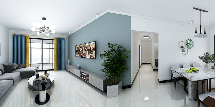 艺术美空间设计-恒泰幸福港湾牛先生设计方案-装修设计方案