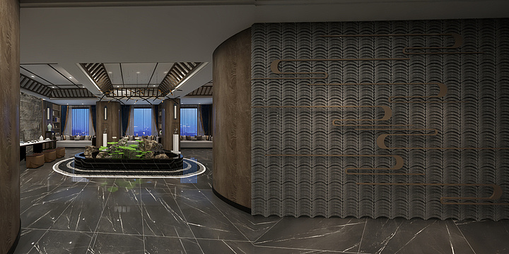 政宇空间-靛达广场足浴店-装修设计方案