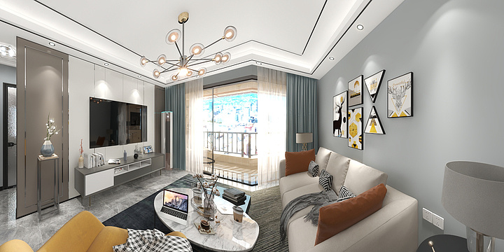 HC2000-尚东阳光01-02户型效果图-装修设计方案