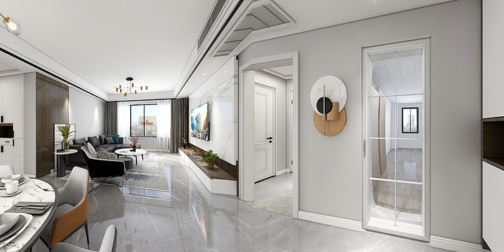 L设计Q-滨沁公寓-装修设计方案