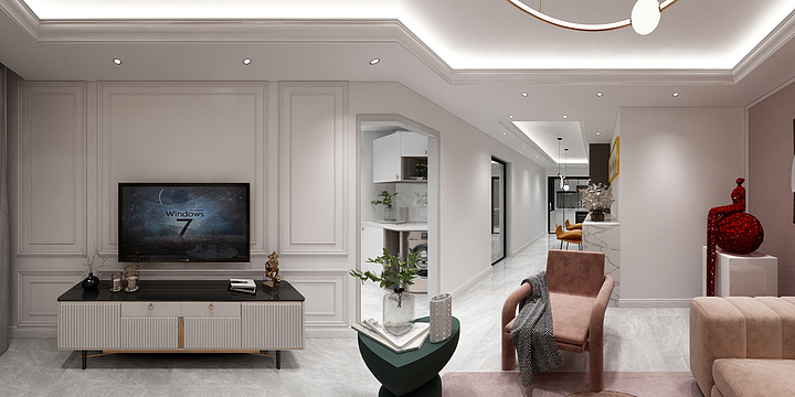 懒猫猫儿-滨海云天p户型-装修设计方案