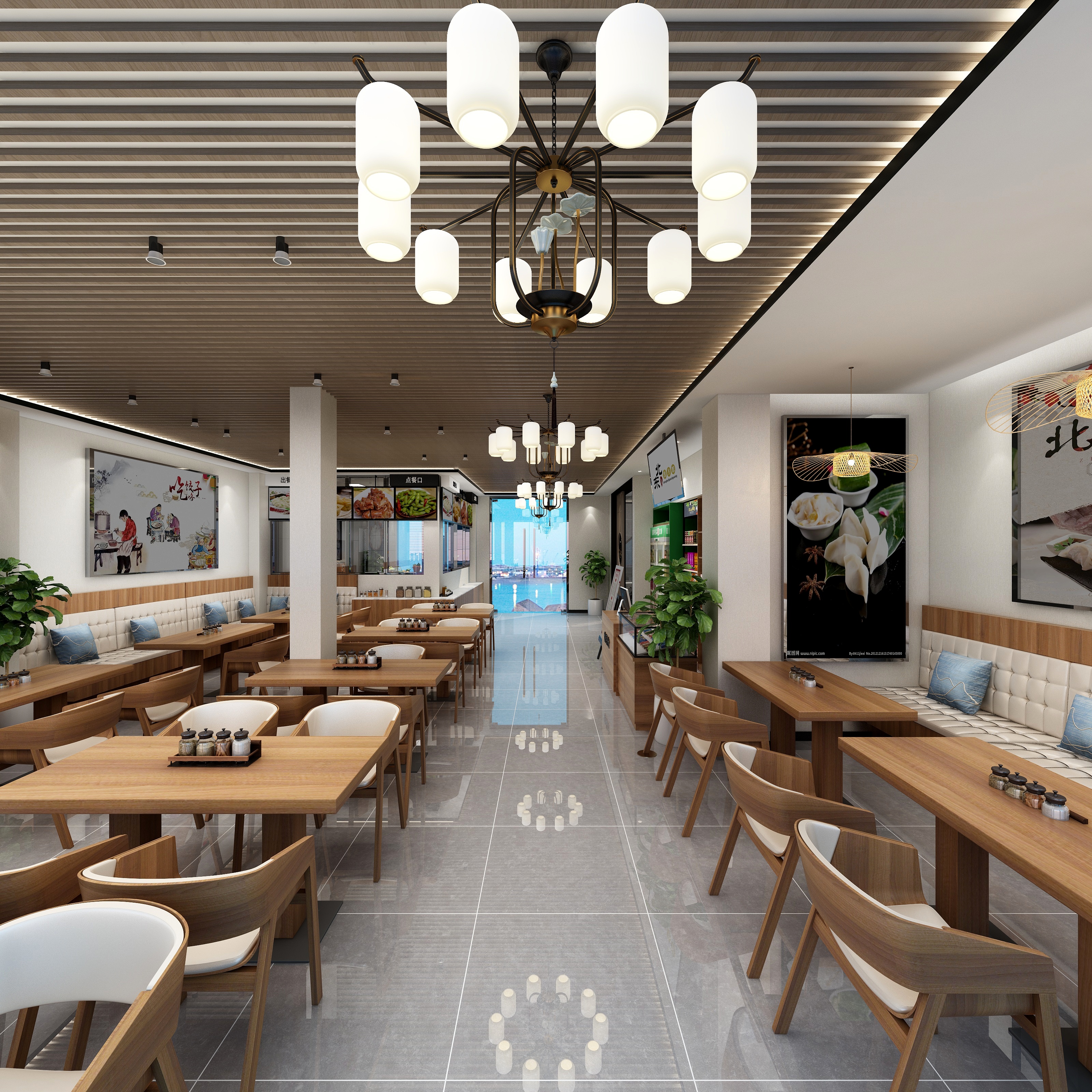 山木禾风-饺子馆-装修设计方案