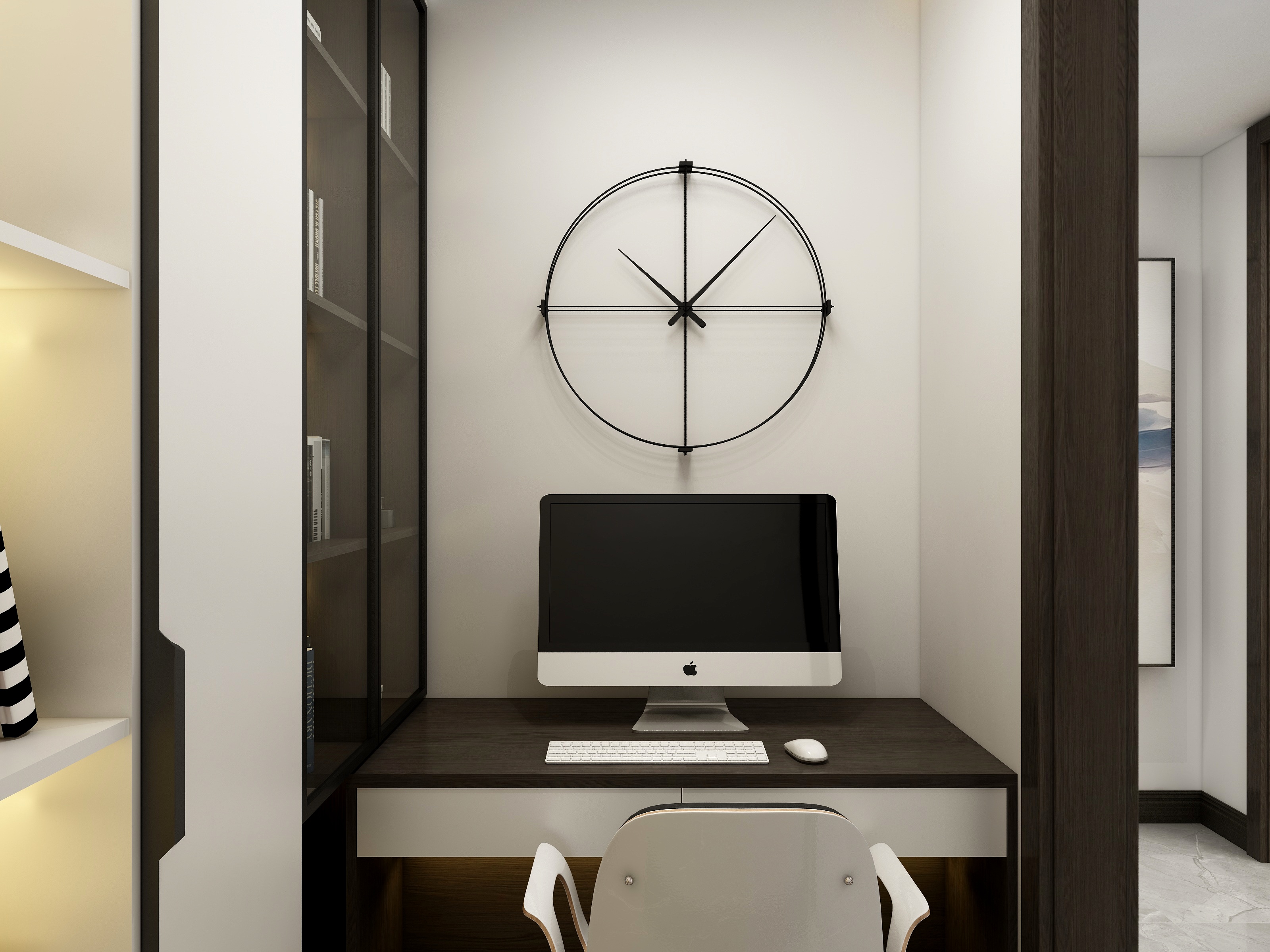 璃陌y-天津未来城-黑白灰装修效果图