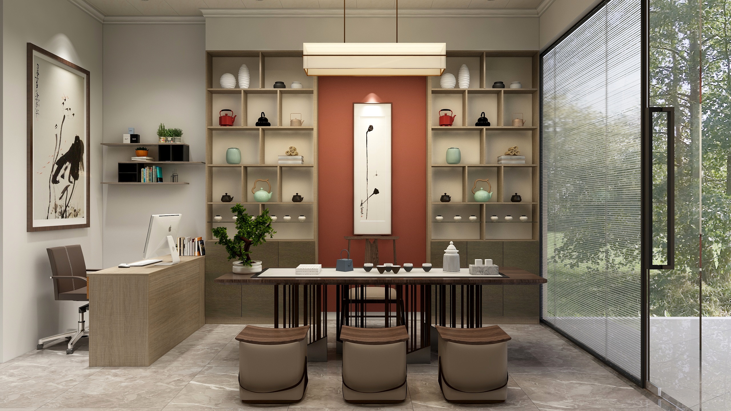 宜和源装饰有限公司-南靖茶室+药店+私房菜-装修设计方案