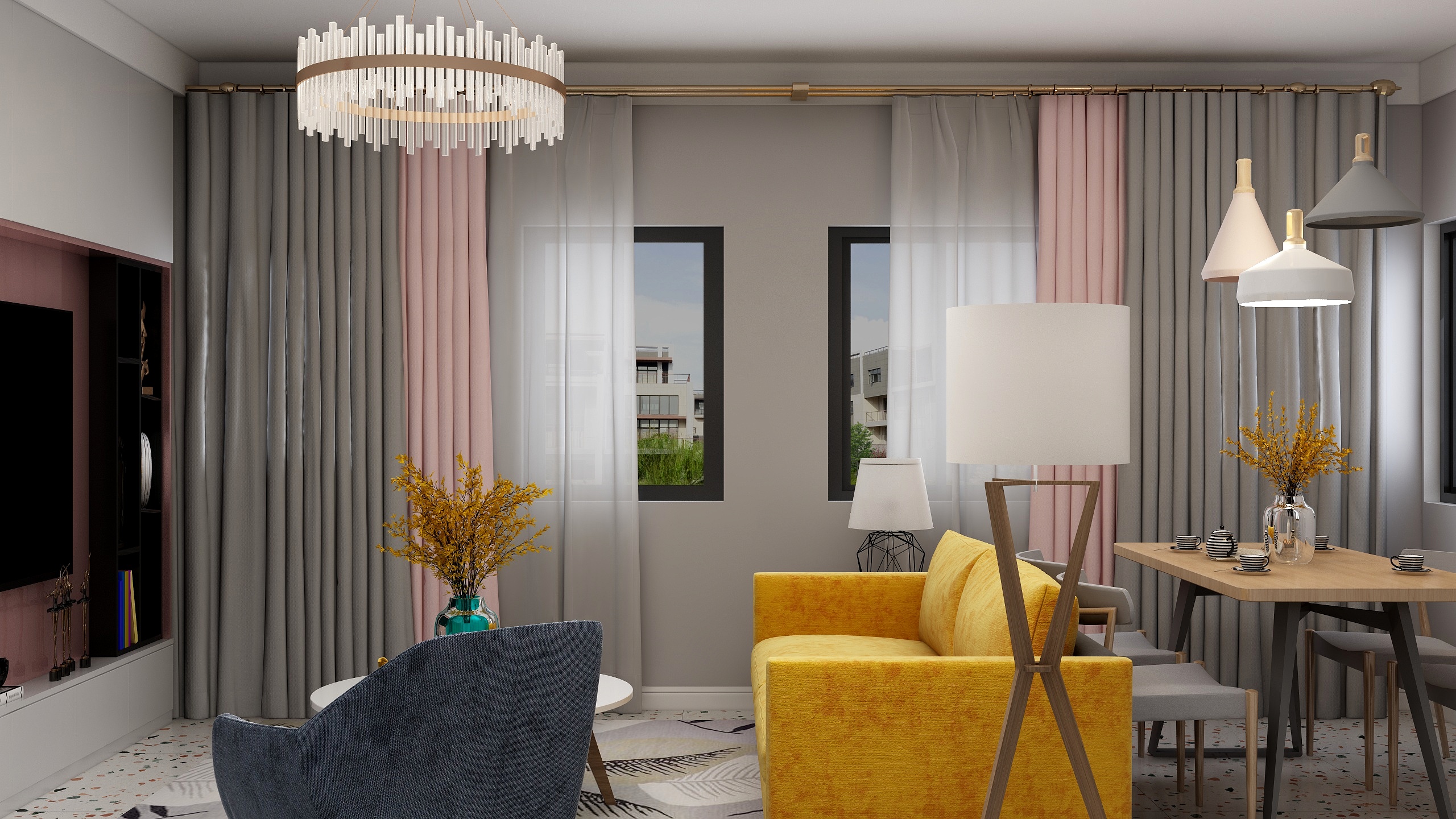 杨小玲-瑞和园89.50㎡B户型3室2厅1卫-装修设计方案