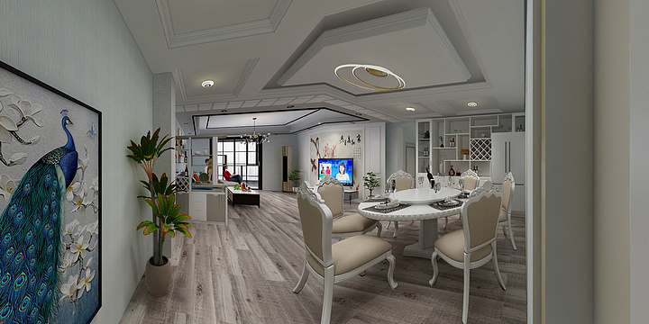 薇华装饰-洋县学府花园6号楼502户设计方案-装修设计方案