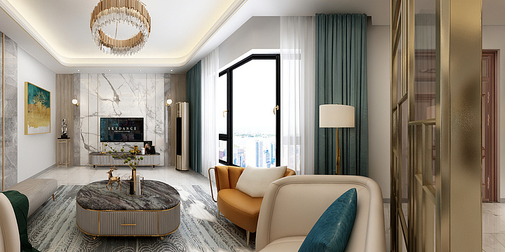 管辉-孙美女~别墅一层-2现代-装修设计方案