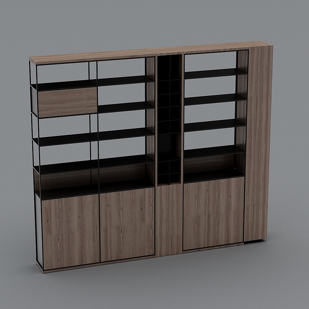 新中式火锅店10-展示柜3D模型