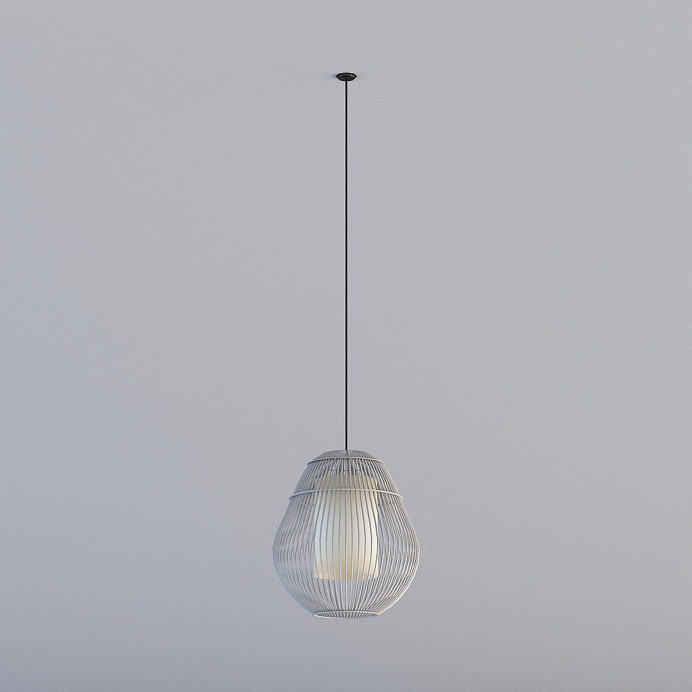 工业LOFT火锅店12-吊灯3D模型