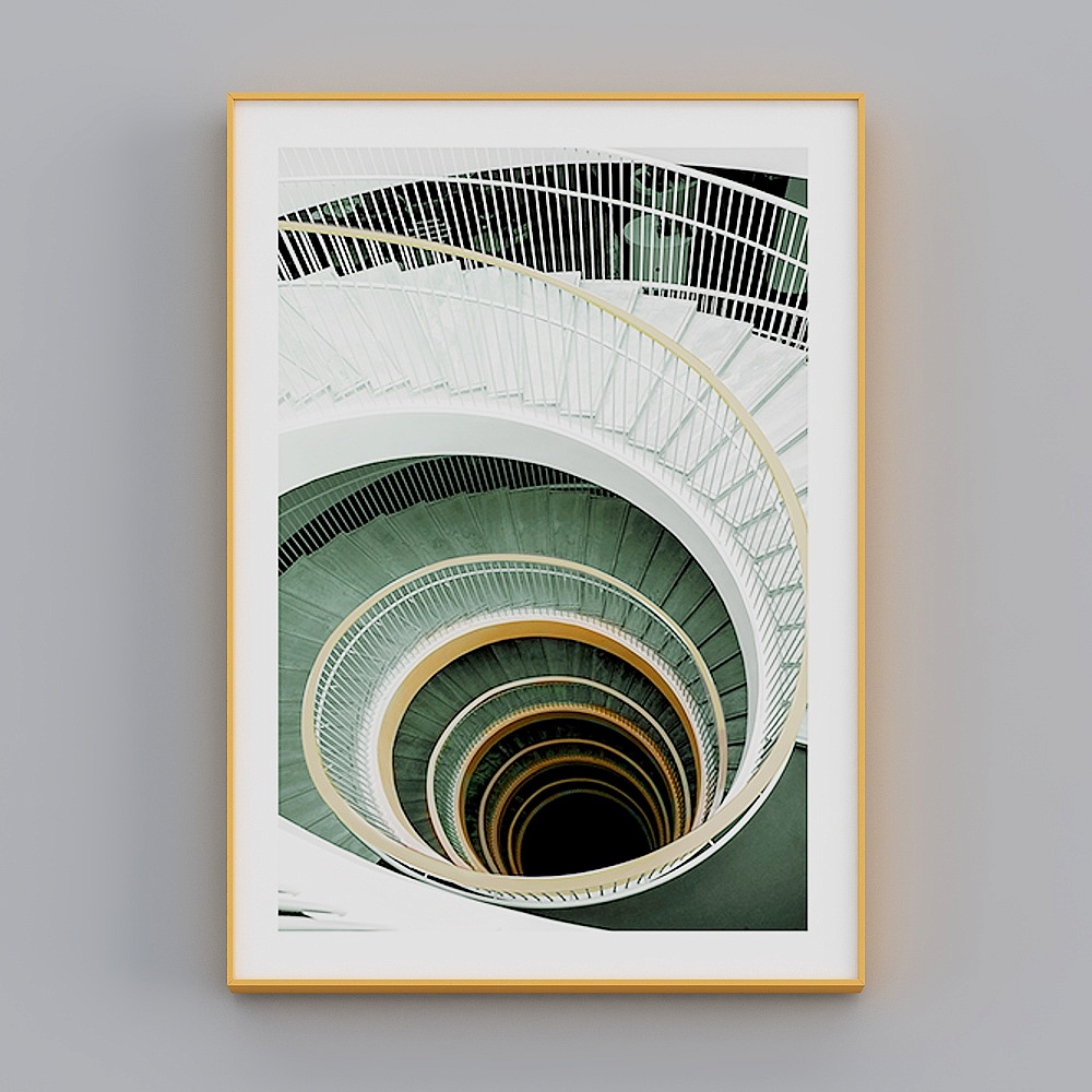 卓益-现代风-抽象空间延伸建筑装饰画-梦之回廊