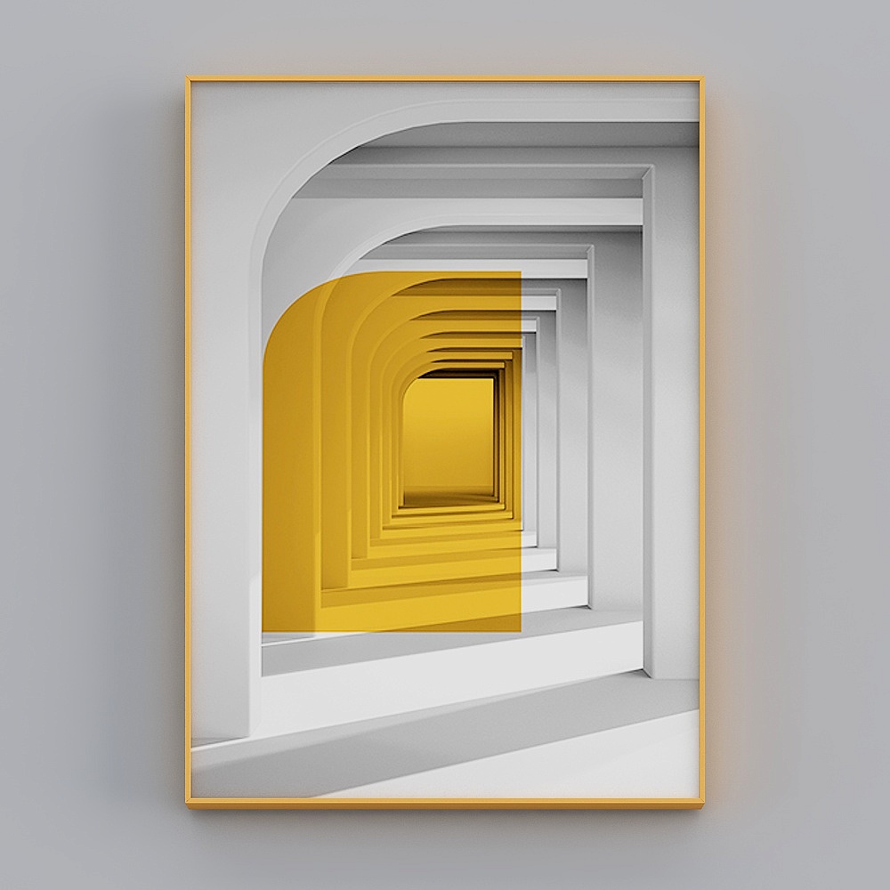 卓益-现代风-抽象空间延伸建筑装饰画-梦之回廊