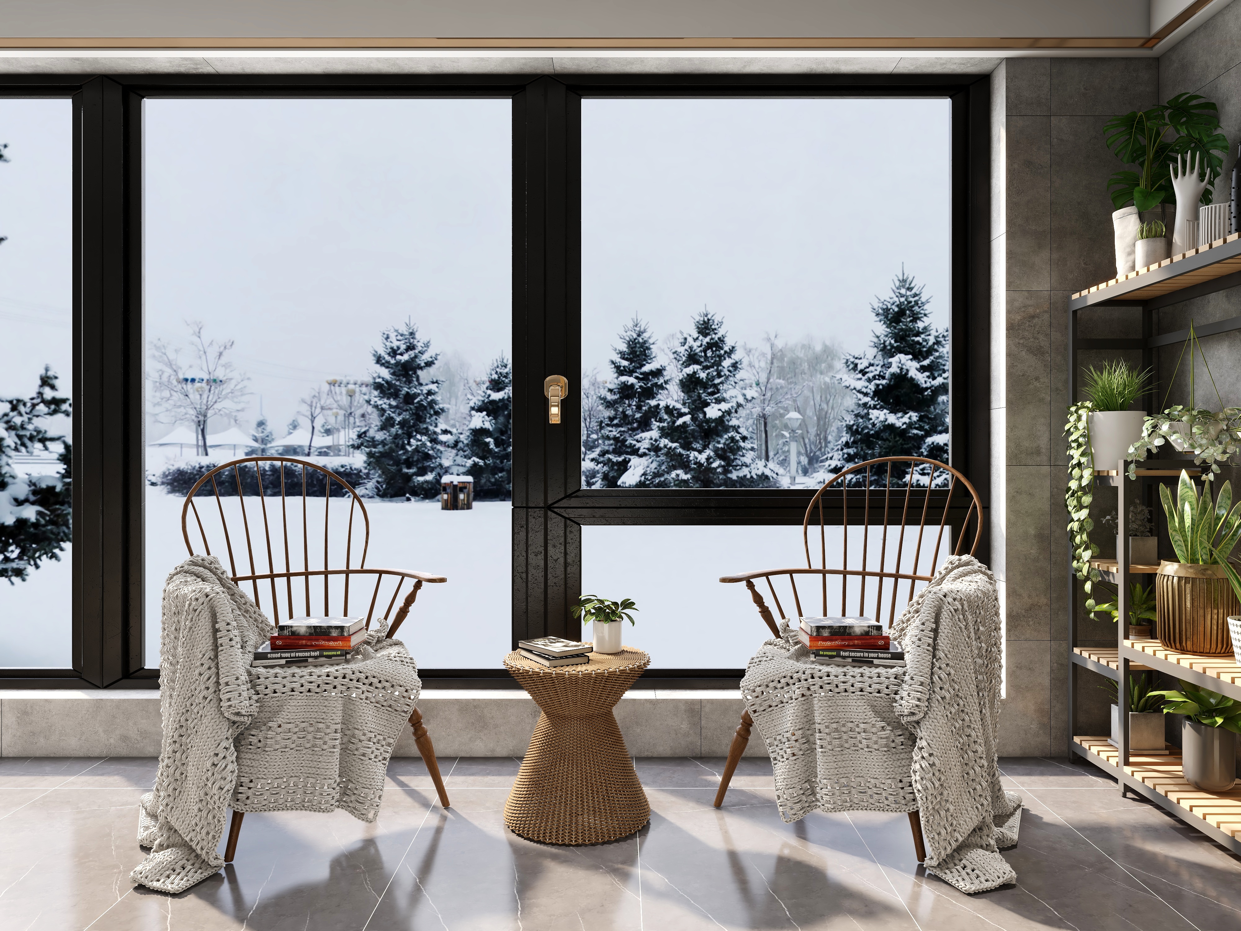 至简名设一钱春-【迷失幻境】160平新中式四居室装修效果图