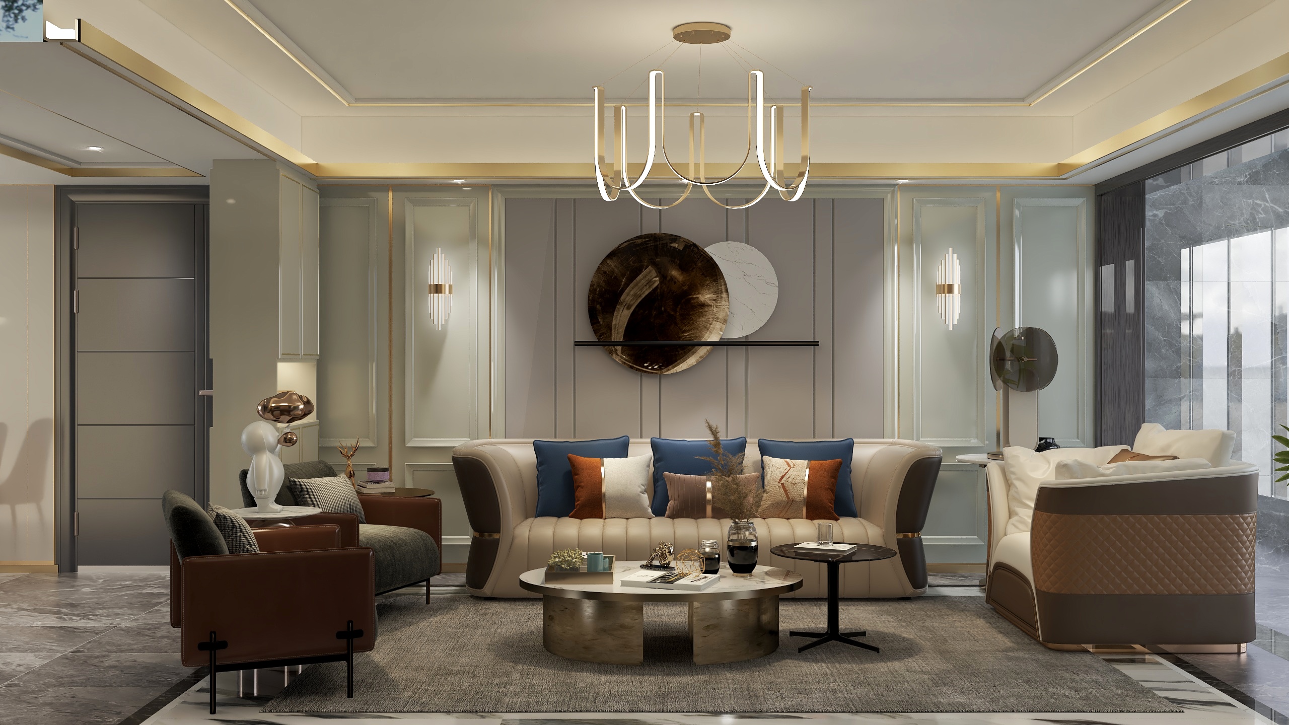 周聪1986-东正颐和府一层客餐厅-装修设计方案