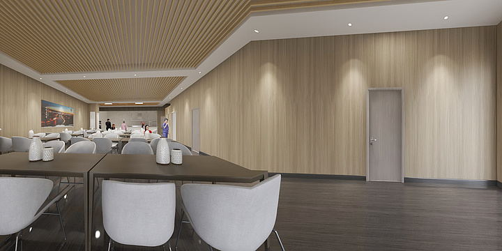 甘肃小红帽装饰-兰州X单位员工食堂-装修设计方案