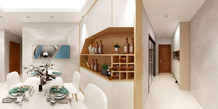 Elaine861224-晋江中骏云景台6-303苏先生北欧原木-装修设计方案