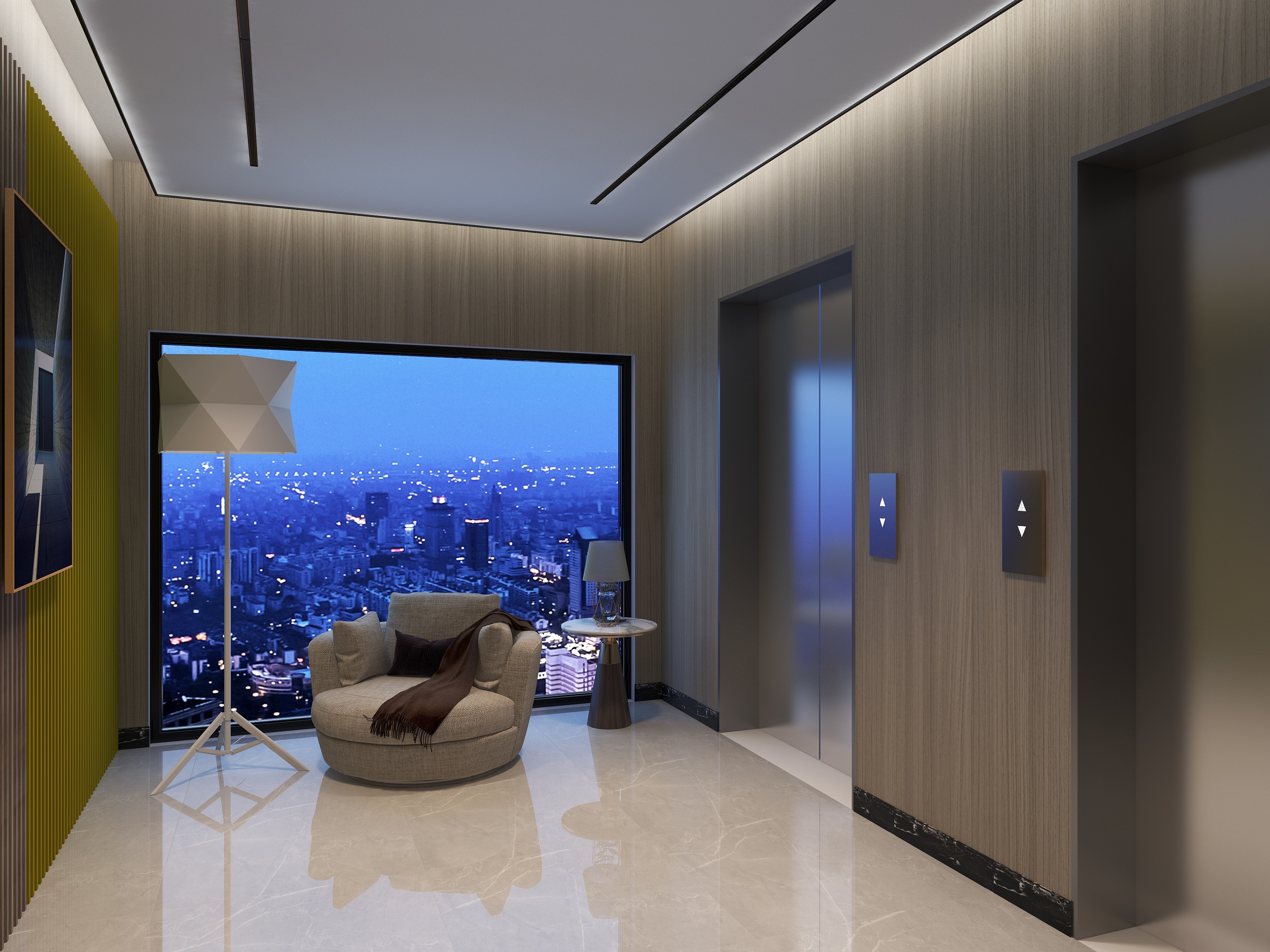 Mr定制设计-W-电梯厅入户设计-装修设计方案