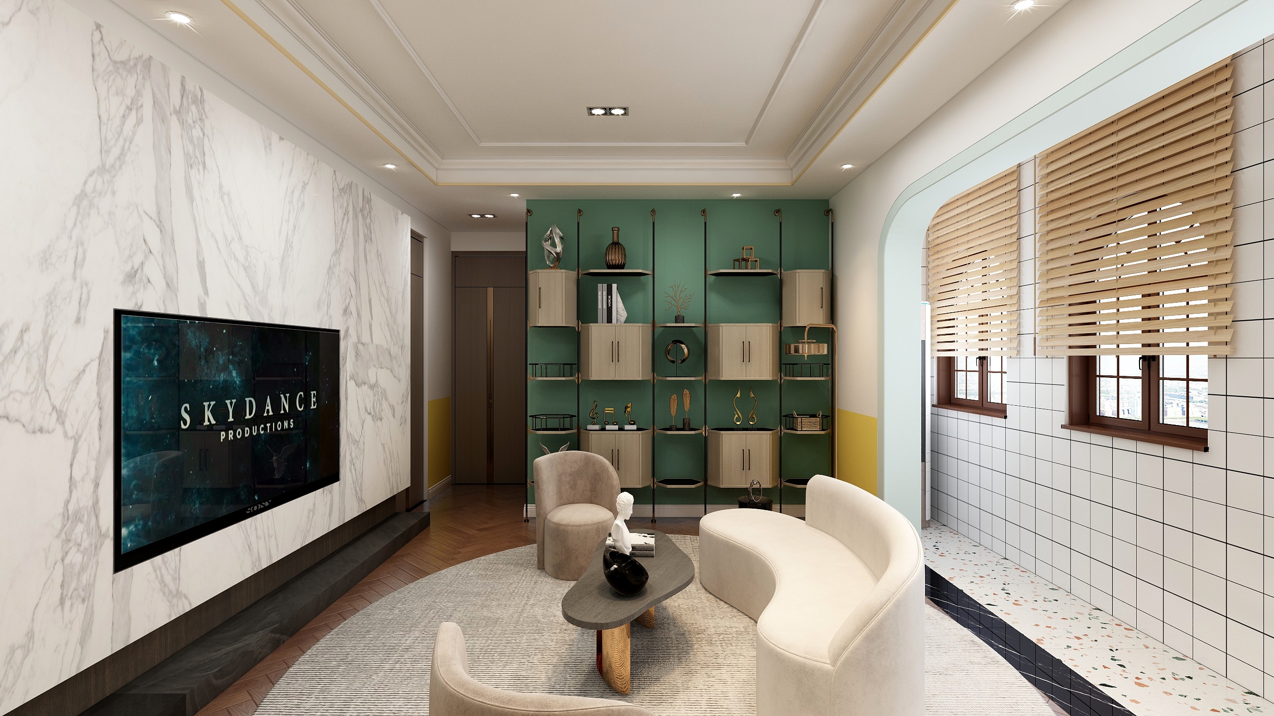 逐梦天空-瑞和园89.50㎡B户型3室2厅1卫-装修设计方案